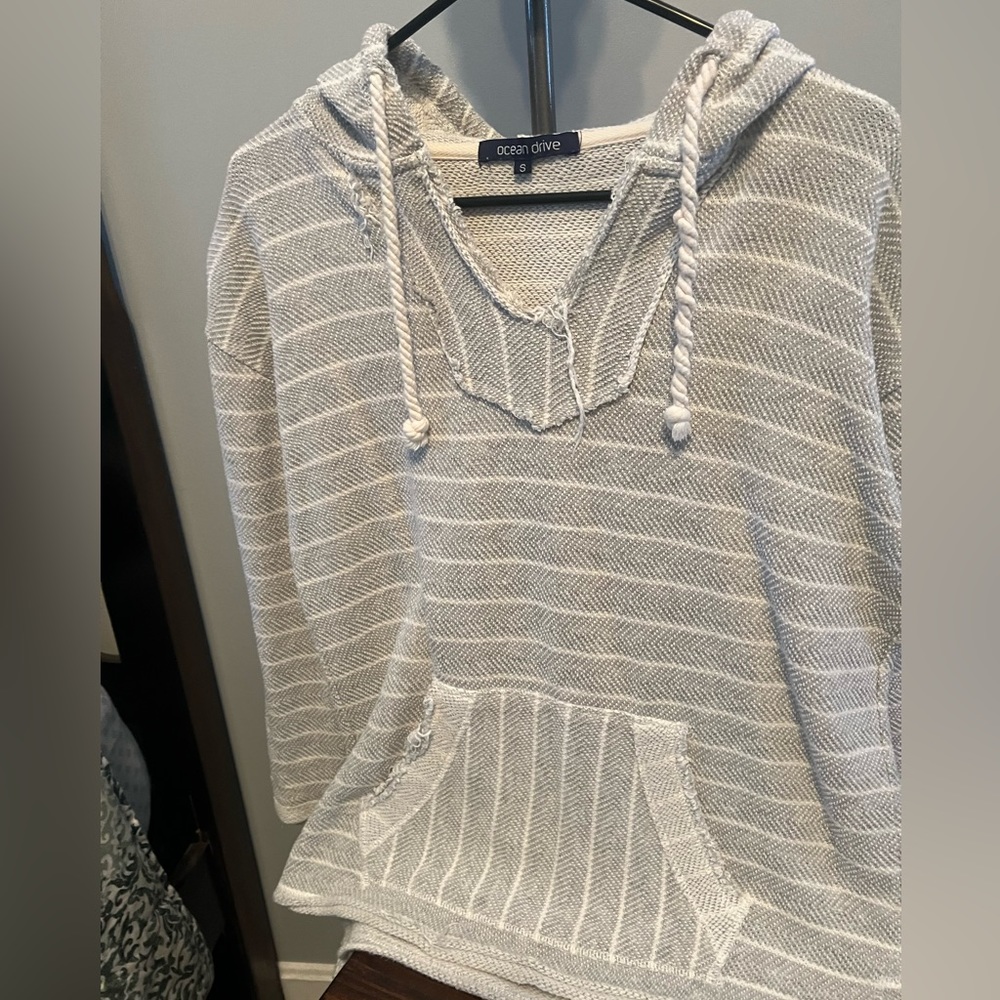 Ocean Drive beach sweatshirt/cover-up